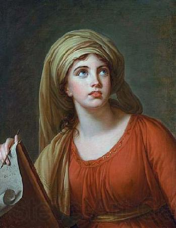 elisabeth vigee-lebrun Lady Hamilton as the Persian Sibyl France oil painting art
